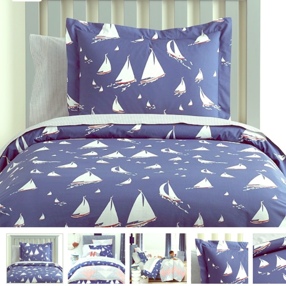 New organic nautical sailboat ⛵️ duvet cover  💤